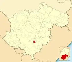 Расположение муниципалитета на карте провинции