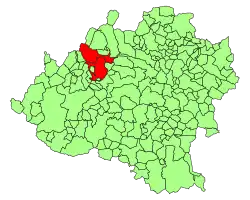Расположение муниципалитета на карте провинции