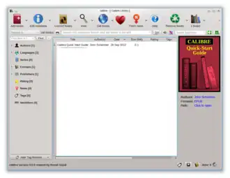 Скриншот программы Calibre