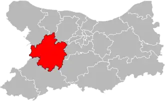 Кантон на карте департамента Кальвадос