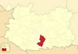 Расположение муниципалитета на карте провинции