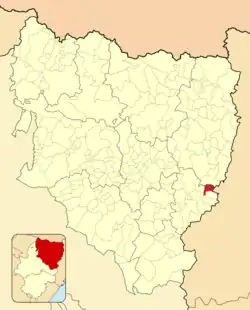 Расположение муниципалитета на карте провинции