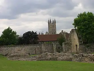 Руины аббатства Св. Августина в Кентербери (Кент)