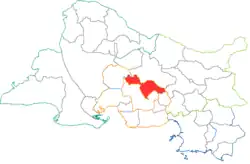 Кантон на карте департамента Буш-дю-Рон