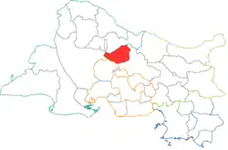 Кантон на карте департамента Буш-дю-Рон