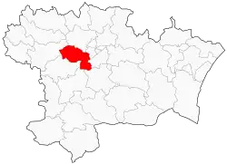 Кантон на карте департамента Од