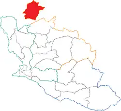 Кантон на карте департамента Воклюз