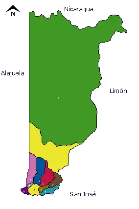 Эредия на карте