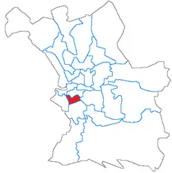 Кантон на карте департамента Буш-дю-Рон