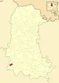 Расположение муниципалитета на карте провинции