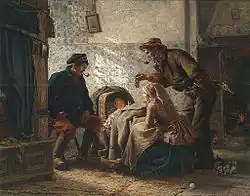 У колыбели (1857)