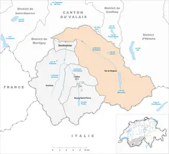 Валь-де-Бань на карте