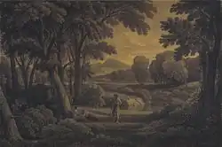 Пастораль. До 1855. Тонированная бумага, итальянский карандаш, уголь. Музей искусств, Балтимор, США