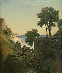 Вид Амальфи, берег Салернского залива. Ок. 1834. Холст, масло. Лувр, Париж