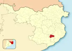 Расположение муниципалитета на карте провинции