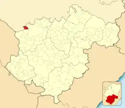 Расположение муниципалитета на карте провинции