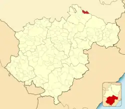 Расположение муниципалитета на карте провинции