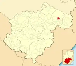 Расположение муниципалитета на карте провинции