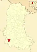 Расположение муниципалитета на карте провинции