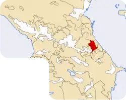 Территория традиционного расселения даргинцев на Кавказе