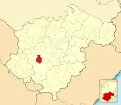 Расположение муниципалитета на карте провинции