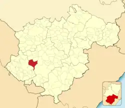 Расположение муниципалитета на карте провинции