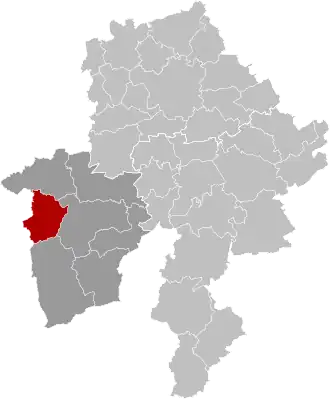 Расположение муниципалитета на карте провинции