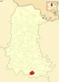 Расположение муниципалитета на карте провинции