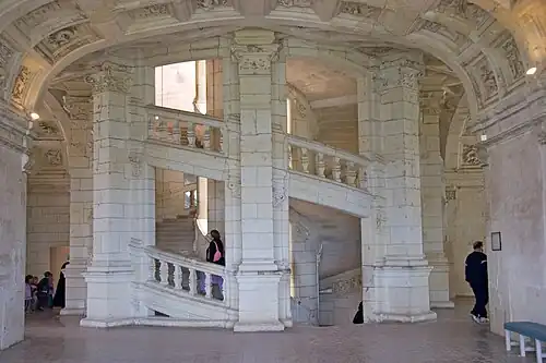 Центральная лестница замка Шамбор