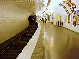 Зал станции (вид в сторону Гар д'Остерлиц)