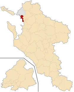 Кантон на карте департамента Приморская Шаранта