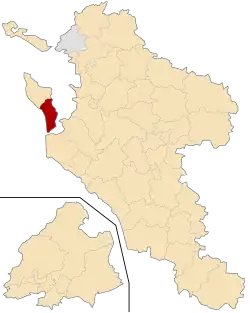 Кантон на карте департамента Шаранта Приморская