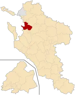 Кантон на карте департамента Шаранта Приморская