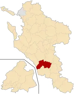 Кантон на карте департамента Шаранта Приморская