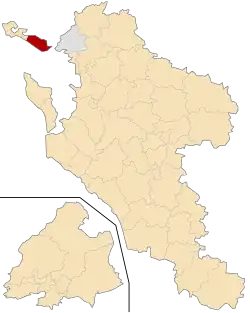 Кантон на карте департамента Шаранта Приморская