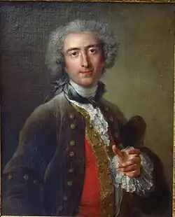 Портрет Филиппа Куапеля, брата художника. 1732. Холст, масло. Лувр, Париж