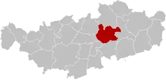 Расположение муниципалитета на карте провинции