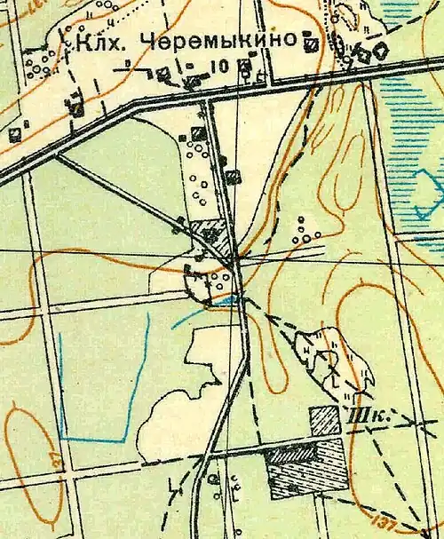План деревни Черемыкино. 1931 год