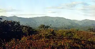 Вид на гору Чёрный Куст в августе