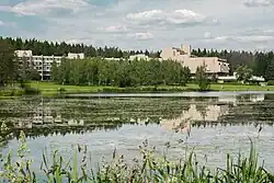 Вороново. Вид с противоположного берега. 1966 – 1974.