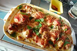 Цыплёнок по-мэрилендски со свежей мятой