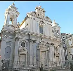 Церковь деи Джероламини. Фасад. Ок. 1780. Неаполь