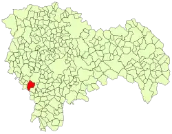 Расположение муниципалитета на карте провинции