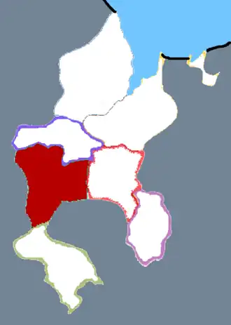 Хуэйминь на карте