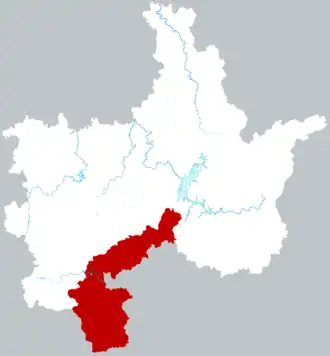 Ичжан на карте