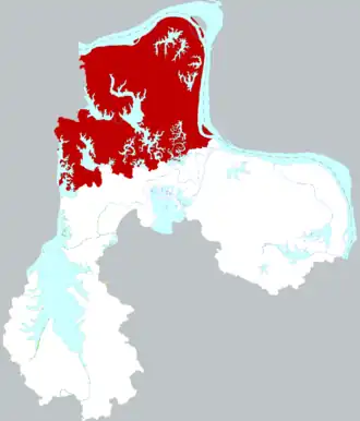 Хуажун на карте