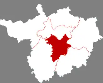 Чжаохуа на карте