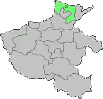 Аньян на карте