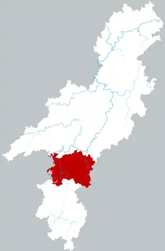 Хуэйтун на карте