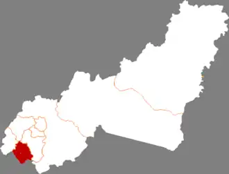 Цзигуань на карте